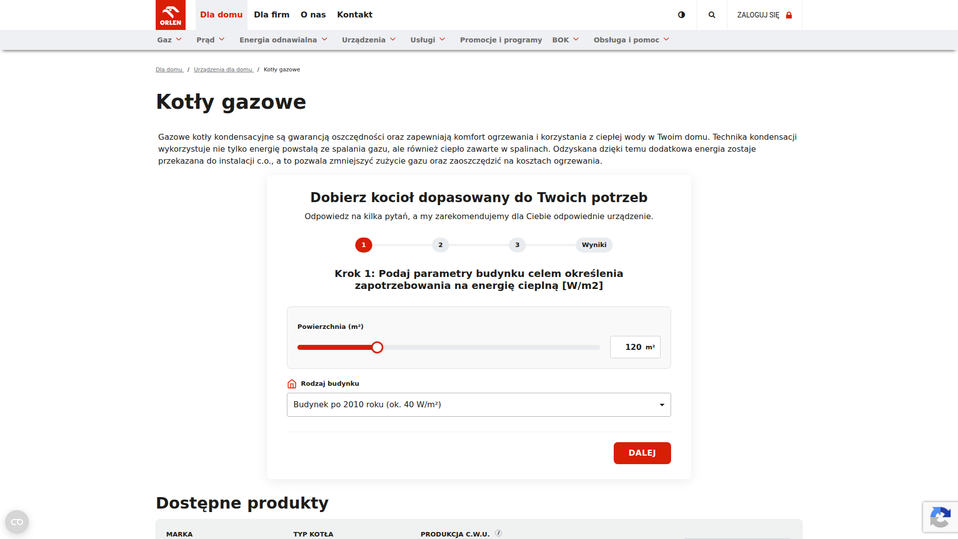 myORLEN - Landing Pages & Calculators
